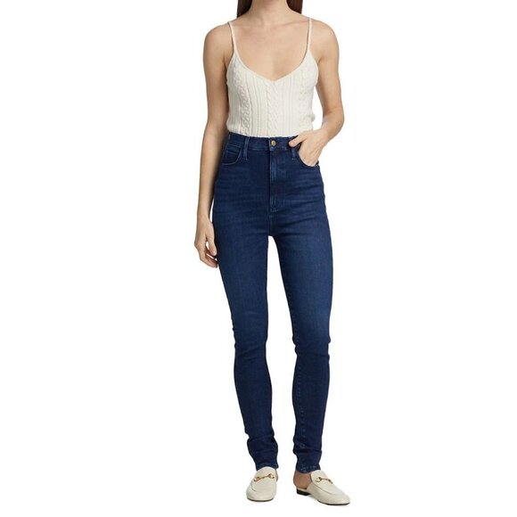 Triarchy High Waist Skinny Jean in dark wash size 26 - Picture 1 of 12